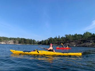 Éco-excursion guidée en kayak dans l’archipel de Stockholm